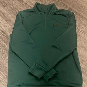 Under Armour Quarter zip, size medium, green.